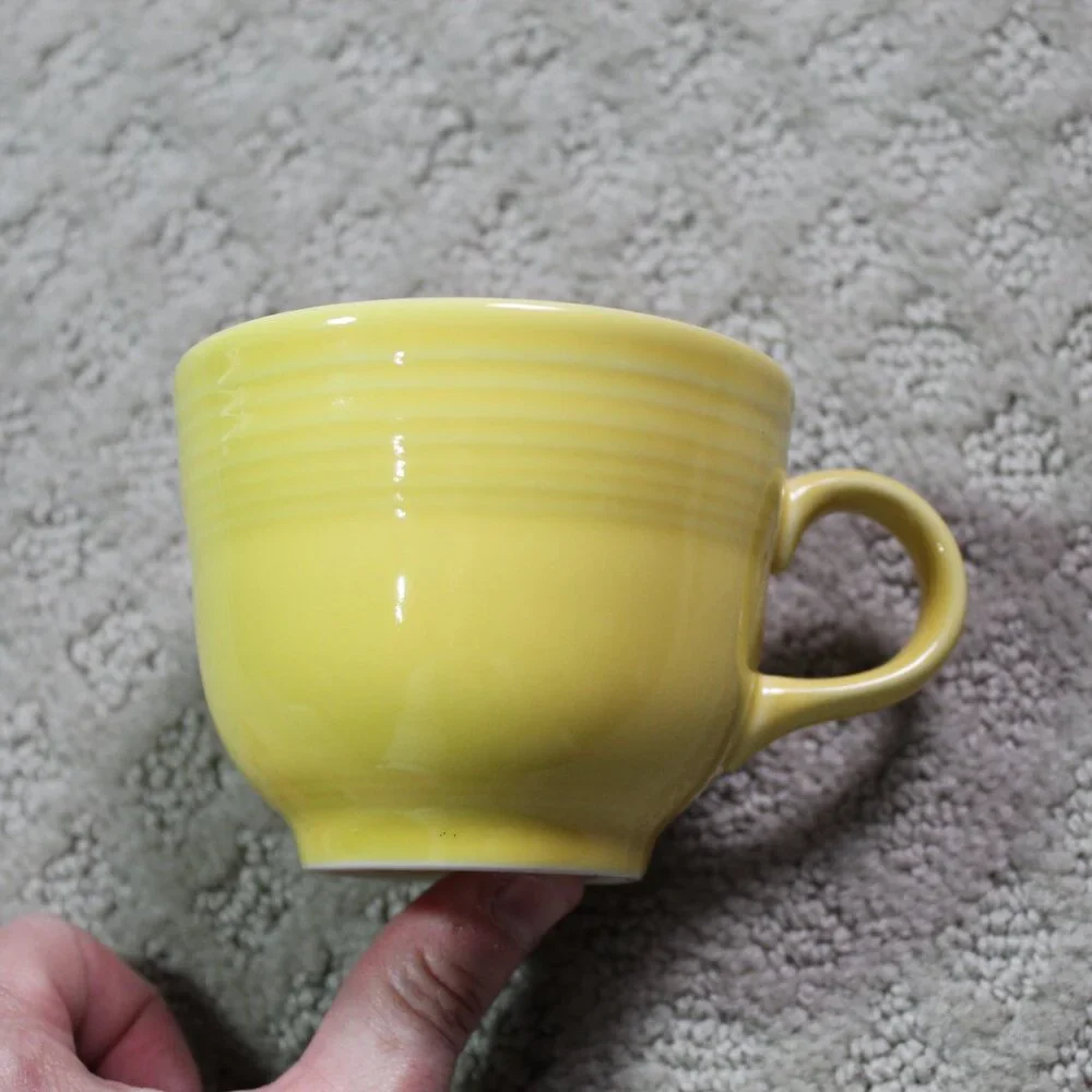Set of 4 Vintage Homer Laughlin China Co. Fiesta Ceramic Mugs